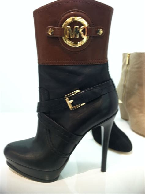 michael kors tan high heels|Michael Kors heeled boots.